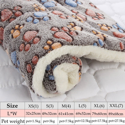 Soft Warm Dog Fleece Blanket - EasyDailyLife