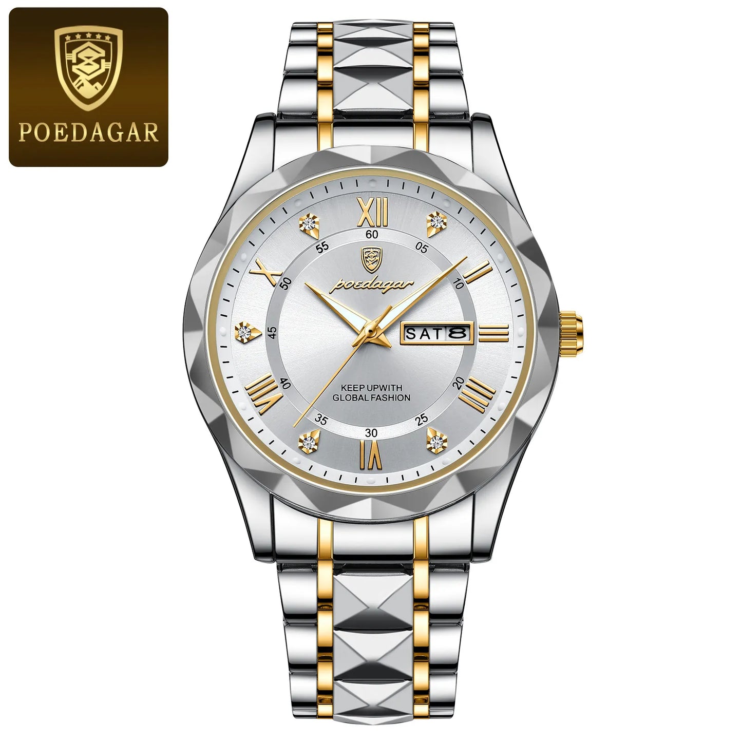 Men's "POEDAGAR Luxury Waterproof Quartz Watch" - EasyDailyLife