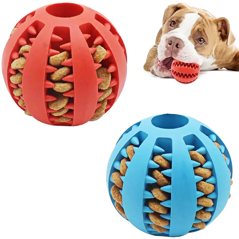 Small Dog Chew Toy - Interactive, Elastic, and Tooth-Cleaning Ball - EasyDailyLife