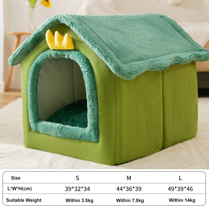 Foldable Dog and Cat House Kennel Bed Mat - EasyDailyLife