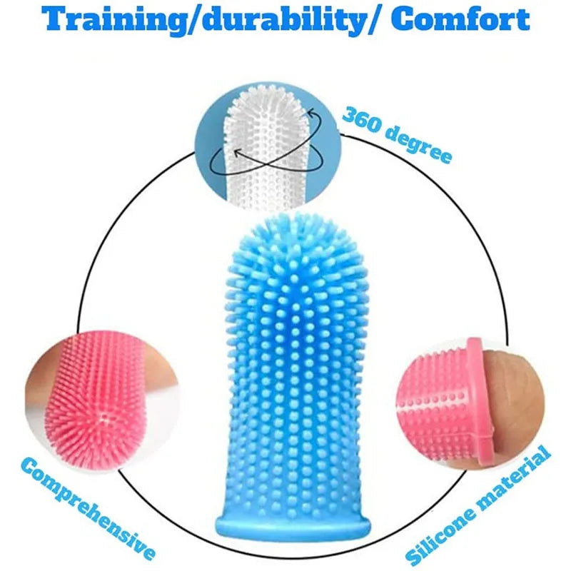 Gentle Pet Toothbrush: Fresh Breath for Dogs & Cats - EasyDailyLife