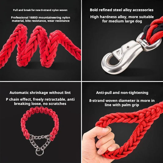 5FT Braided Dog Leash – Durable & Comfortable