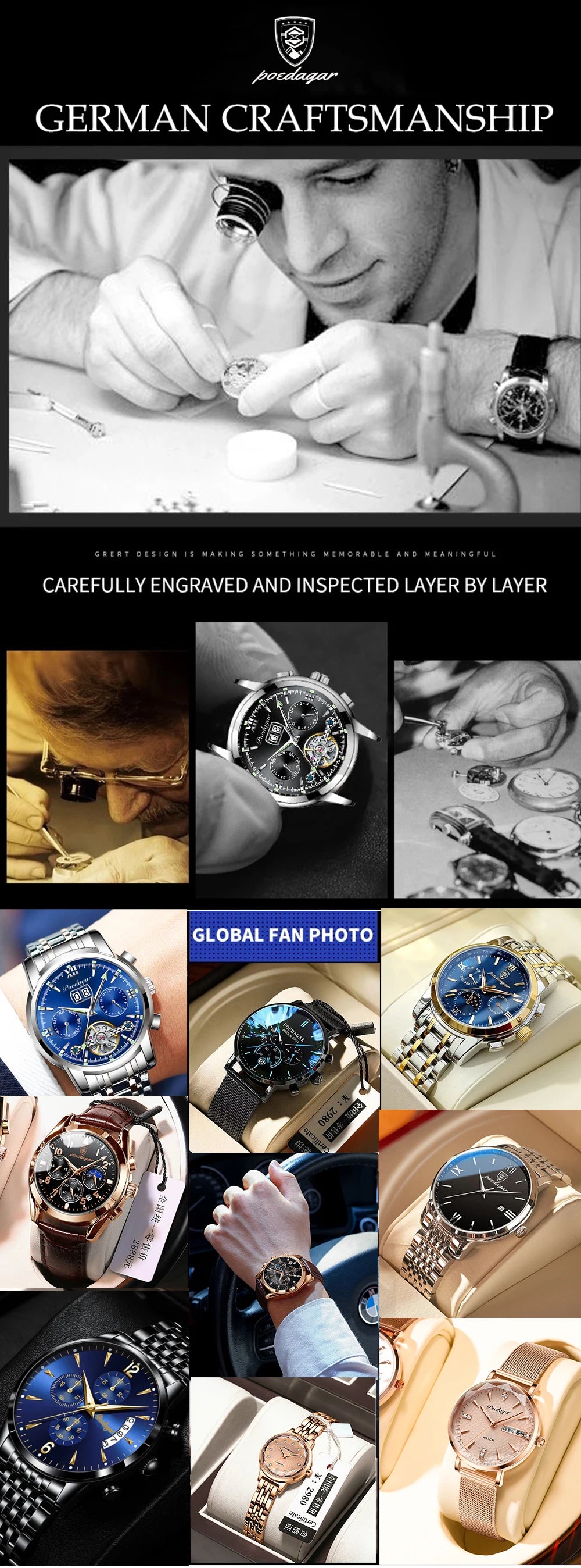 Luxury Women's Waterproof Stainless Steel Quartz Watch - EasyDailyLife