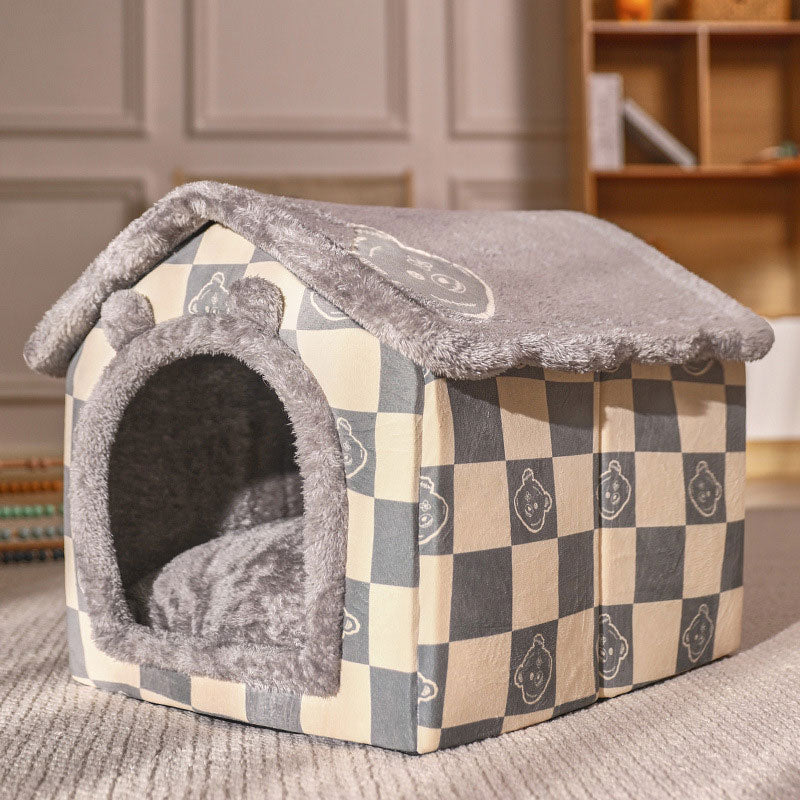 Foldable Dog and Cat House Kennel Bed Mat - EasyDailyLife