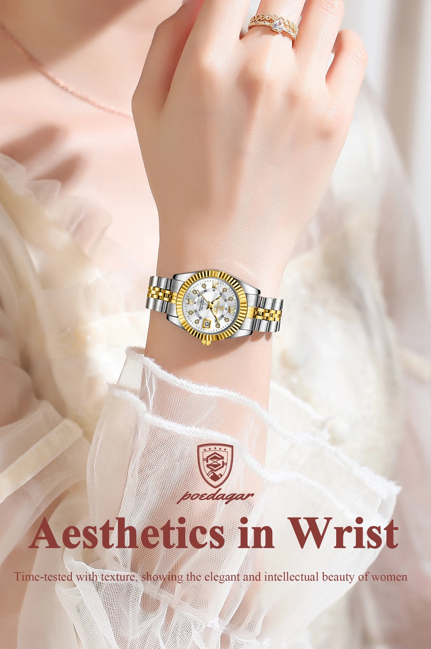Luxury Women's Waterproof Stainless Steel Quartz Watch - EasyDailyLife