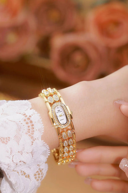 Elegant Women's Luxury Gold Diamond Watch