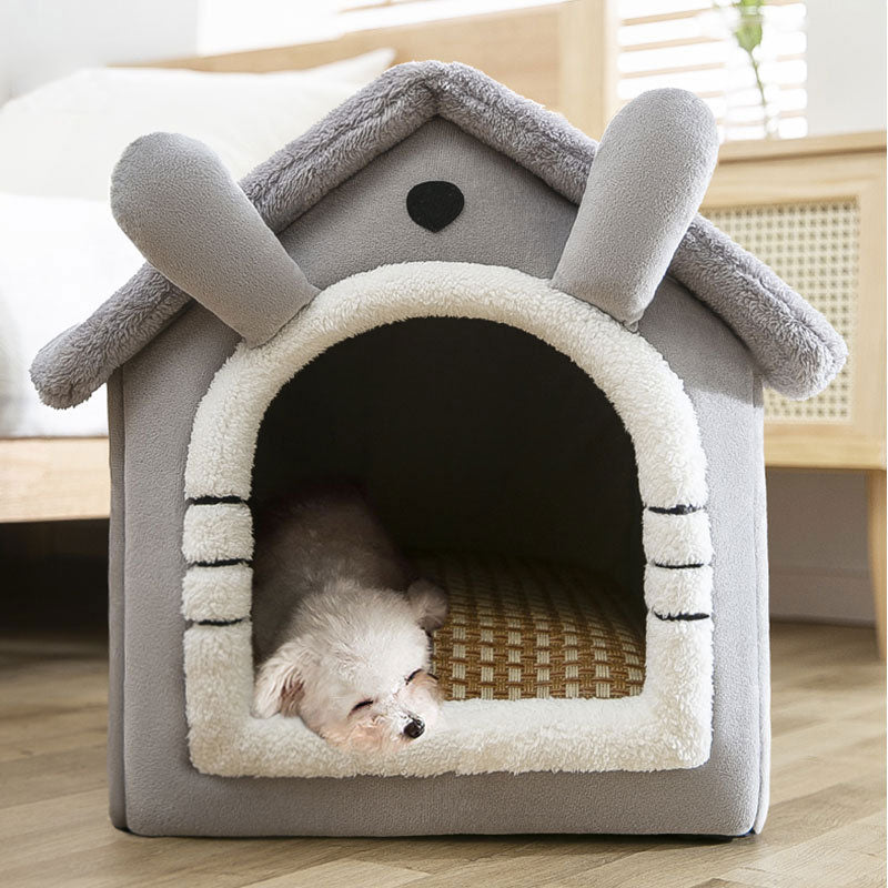 Foldable Dog and Cat House Kennel Bed Mat - EasyDailyLife