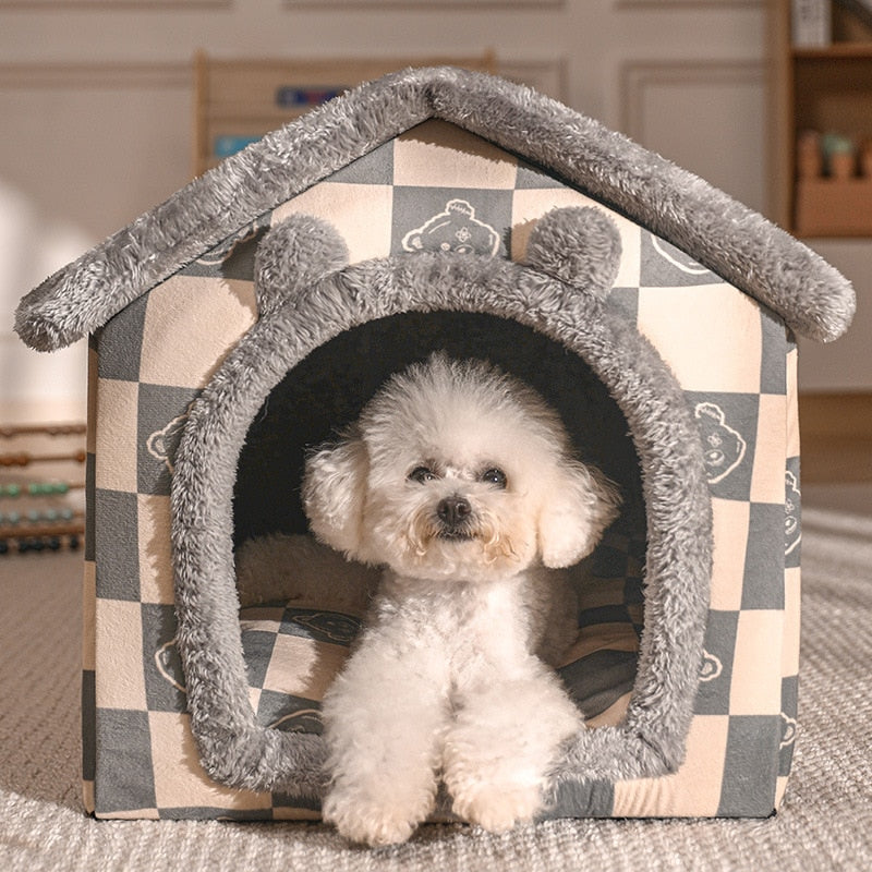 Foldable Dog and Cat House Kennel Bed Mat - EasyDailyLife