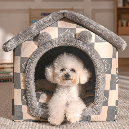 Foldable Dog and Cat House Kennel Bed Mat - EasyDailyLife