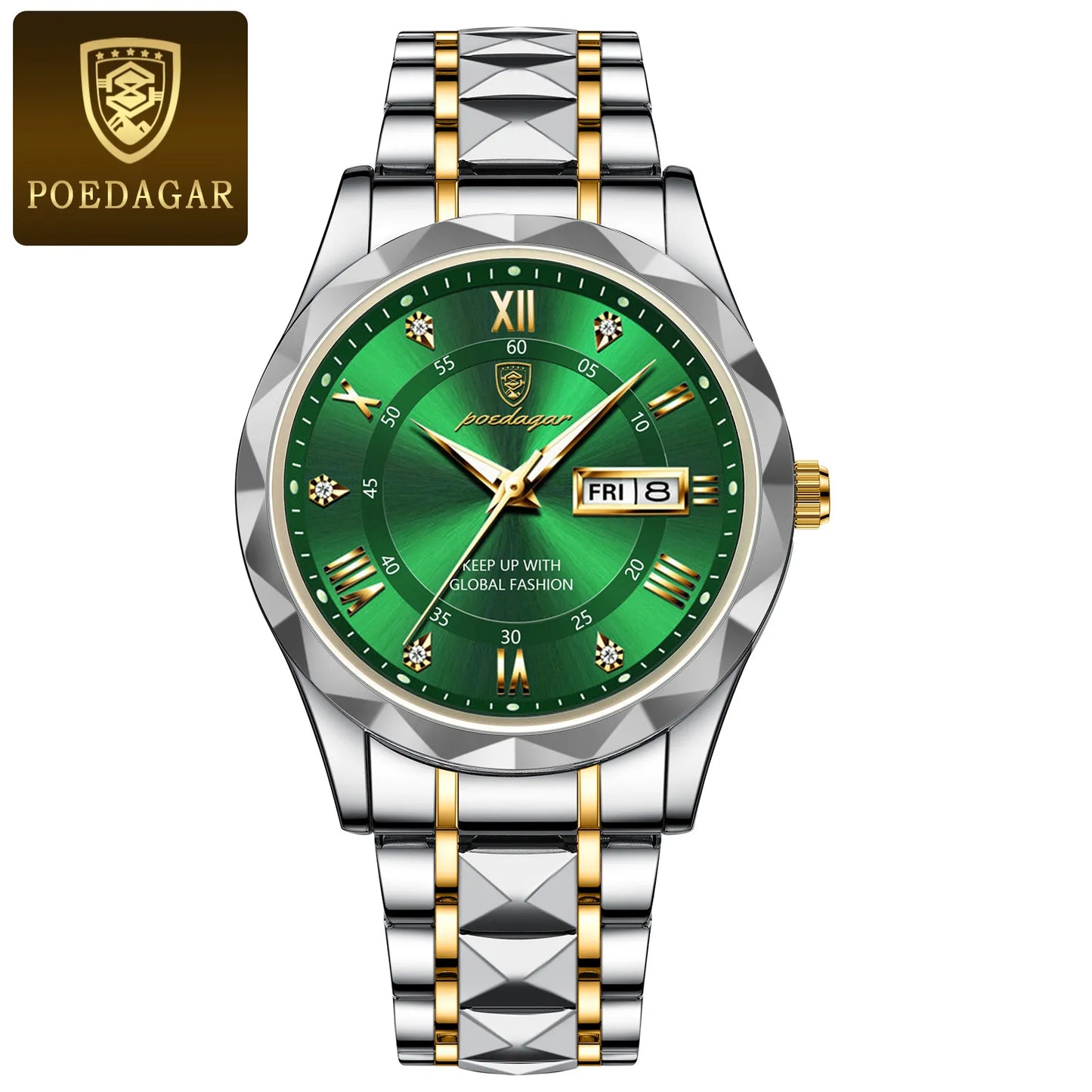 Men's "POEDAGAR Luxury Waterproof Quartz Watch" - EasyDailyLife