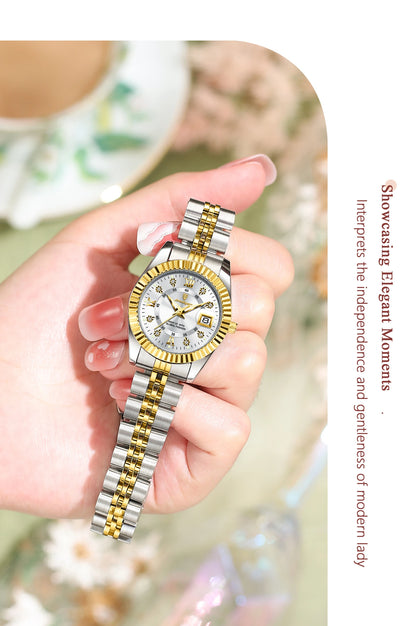 Luxury Women's Waterproof Stainless Steel Quartz Watch - EasyDailyLife