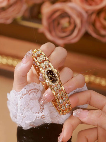 Elegant Women's Luxury Gold Diamond Watch