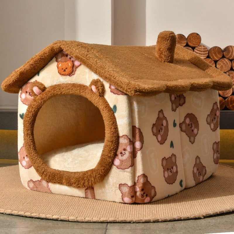 Foldable Dog and Cat House Kennel Bed Mat - EasyDailyLife