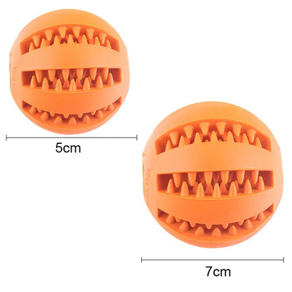Small Dog Chew Toy - Interactive, Elastic, and Tooth-Cleaning Ball - EasyDailyLife