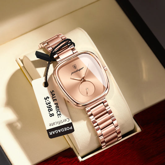 Women's Stainless Steel Waterproof Quartz Watch - EasyDailyLife