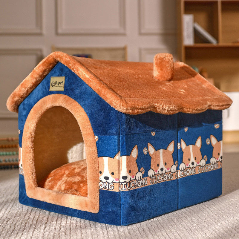 Foldable Dog and Cat House Kennel Bed Mat - EasyDailyLife