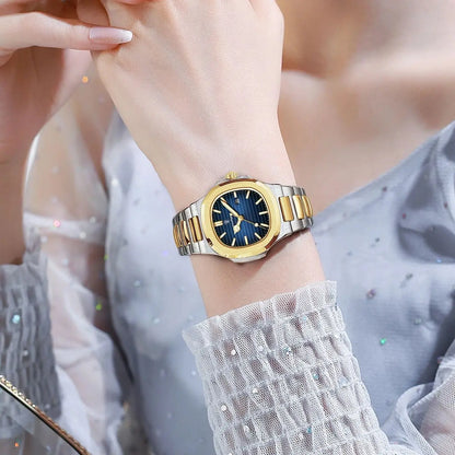 POEDAGAR Luxury Women's Square Watch