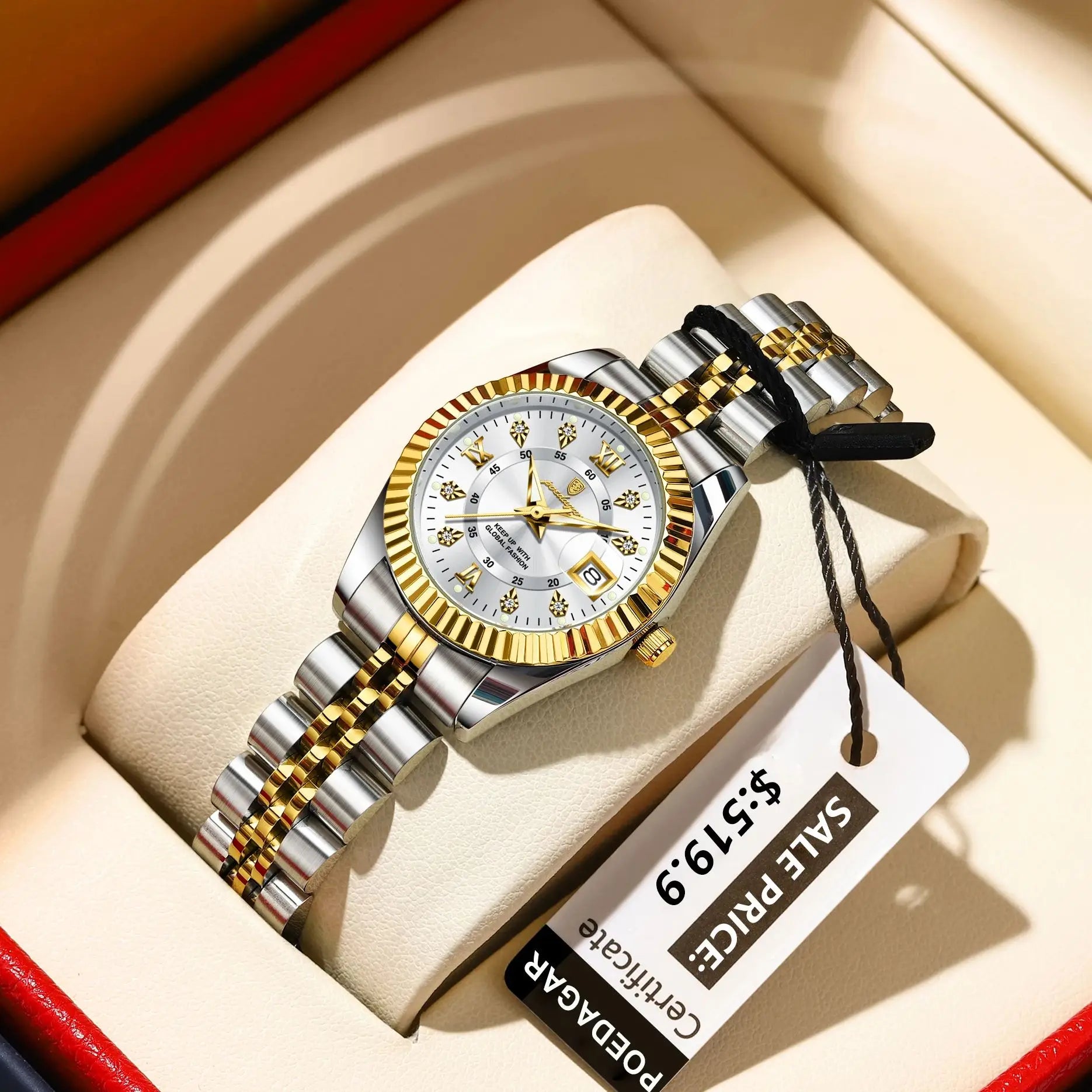 Luxury Women's Waterproof Stainless Steel Quartz Watch - EasyDailyLife