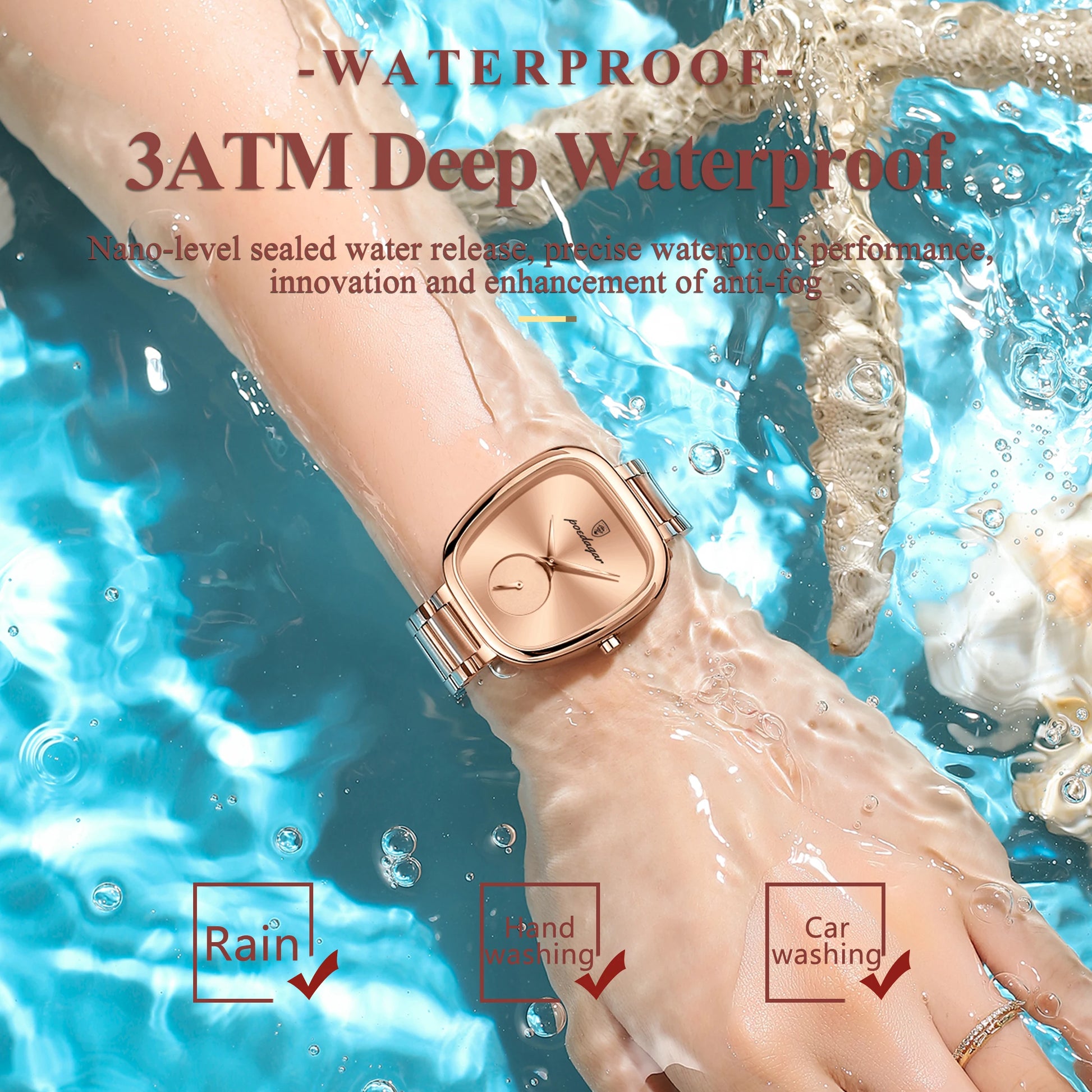 Women's Stainless Steel Waterproof Quartz Watch - EasyDailyLife
