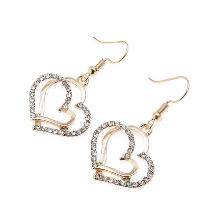 3-Piece Heart Jewelry Set – Earrings & Pendant Necklace