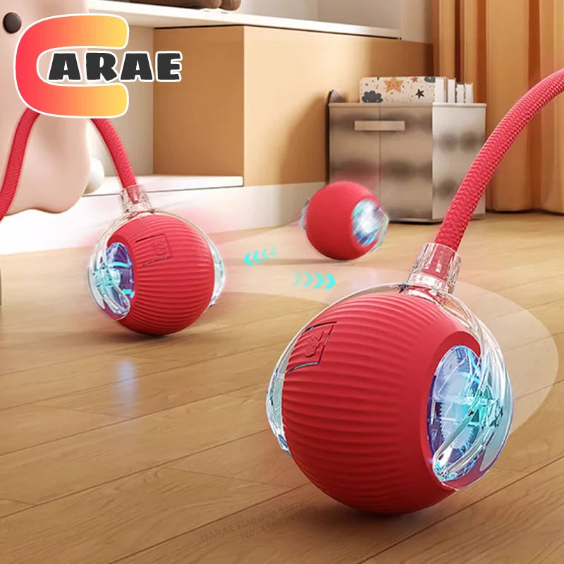 Smart Rechargeable Cat Toy – Rolling Ball with Tail - EasyDailyLife
