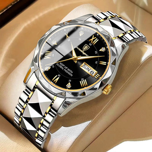 Men's "POEDAGAR Luxury Waterproof Quartz Watch" - EasyDailyLife