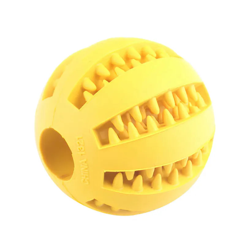 Small Dog Chew Toy - Interactive, Elastic, and Tooth-Cleaning Ball - EasyDailyLife