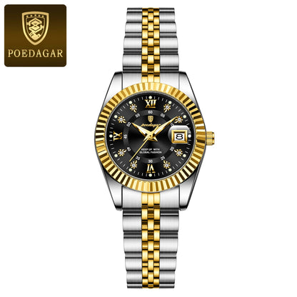Luxury Women's Waterproof Stainless Steel Quartz Watch - EasyDailyLife