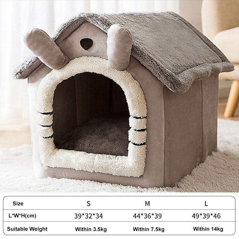 Foldable Dog and Cat House Kennel Bed Mat - EasyDailyLife
