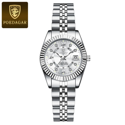 Luxury Women's Waterproof Stainless Steel Quartz Watch - EasyDailyLife