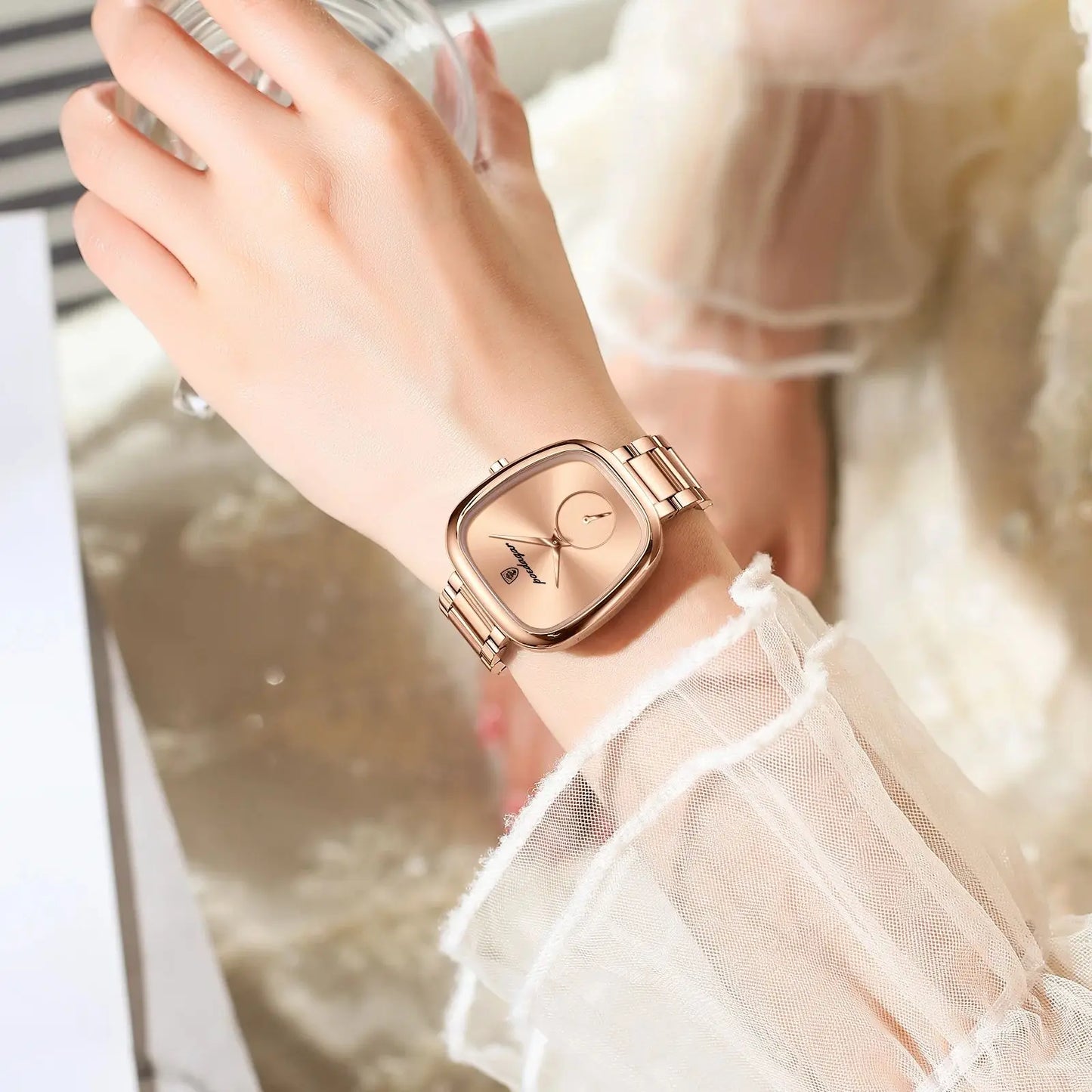 Women's Stainless Steel Waterproof Quartz Watch - EasyDailyLife