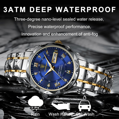 Men's "POEDAGAR Luxury Waterproof Quartz Watch" - EasyDailyLife