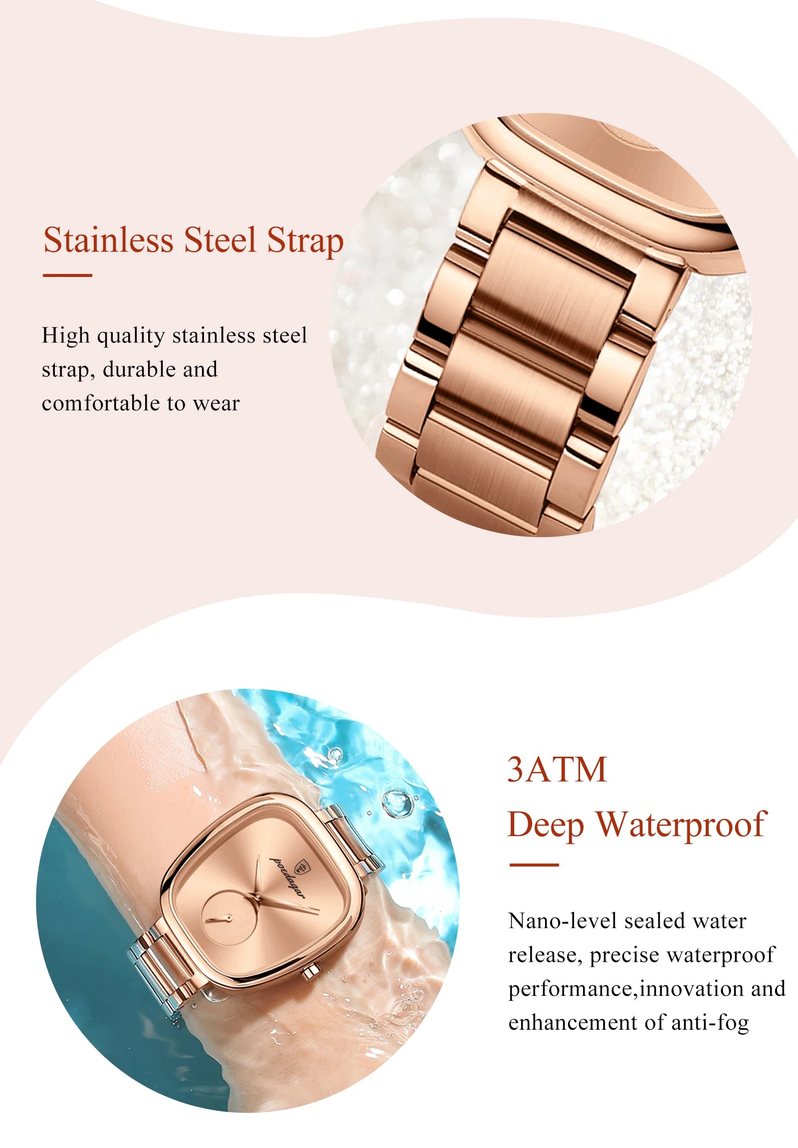 Women's Stainless Steel Waterproof Quartz Watch - EasyDailyLife