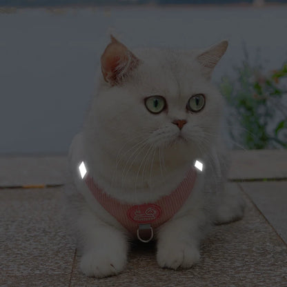 Rabbit Fur Harness with FREE Leash Set – Warm & Adjustable for Cats & Small Dogs