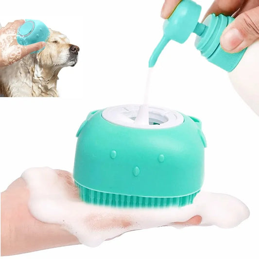 Pet Bathing Brush – Soft Silicone Grooming Tool for Dogs & Cats - EasyDailyLife