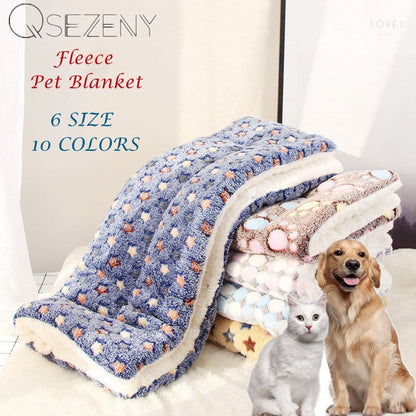 Soft Warm Dog Fleece Blanket - EasyDailyLife