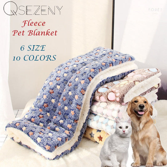 Soft Warm Dog Fleece Blanket - EasyDailyLife