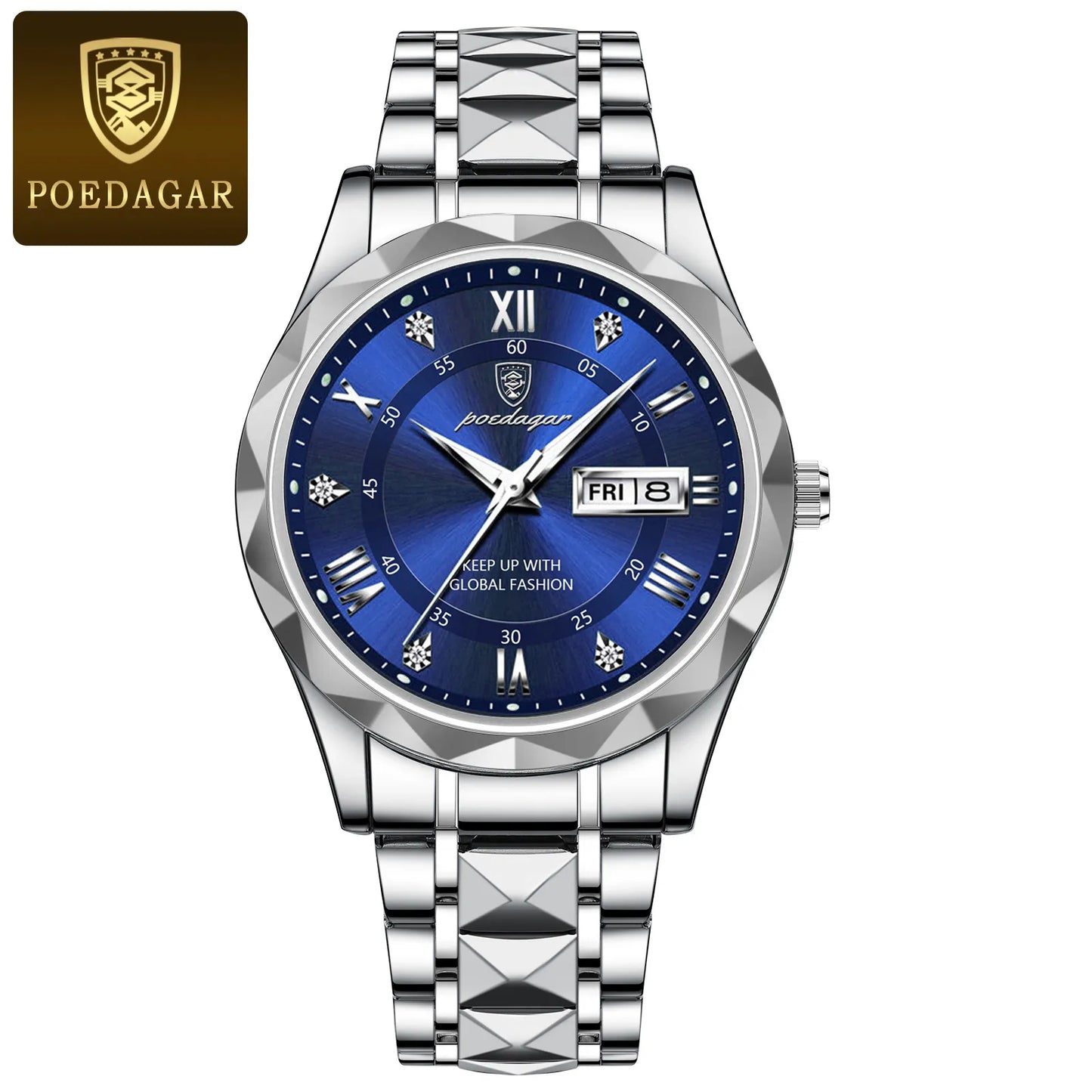 Men's "POEDAGAR Luxury Waterproof Quartz Watch" - EasyDailyLife