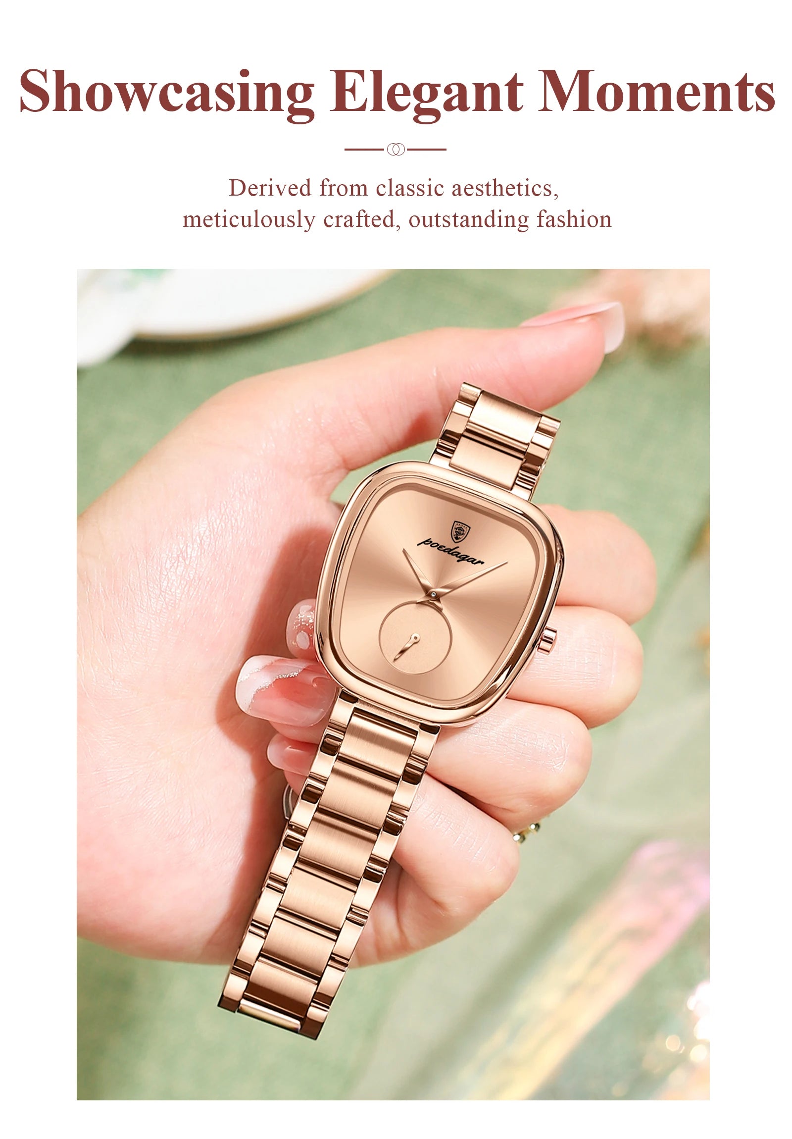 Women's Stainless Steel Waterproof Quartz Watch - EasyDailyLife