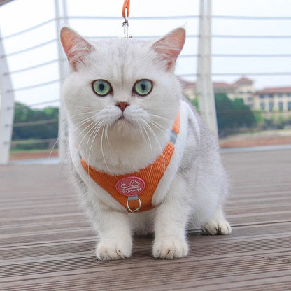 Rabbit Fur Harness with FREE Leash Set – Warm & Adjustable for Cats & Small Dogs