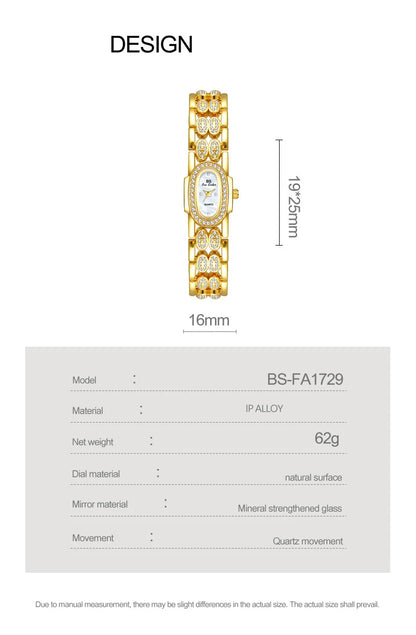 Elegant Women's Luxury Gold Diamond Watch
