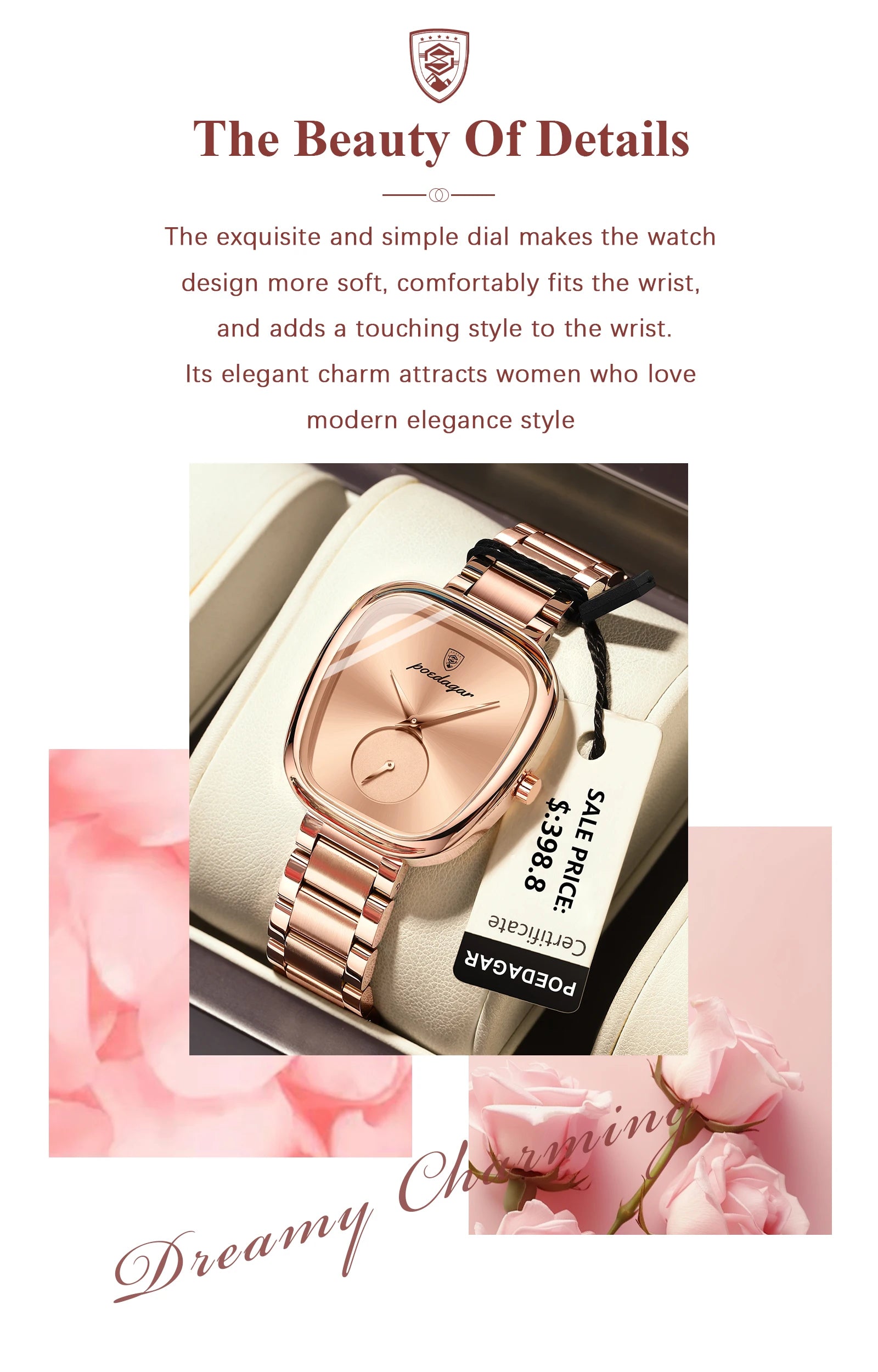 Women's Stainless Steel Waterproof Quartz Watch - EasyDailyLife