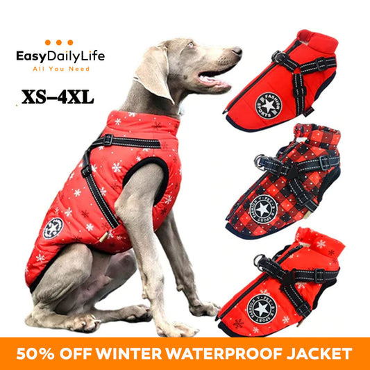 Dog Jacket With Harness - EasyDailyLife