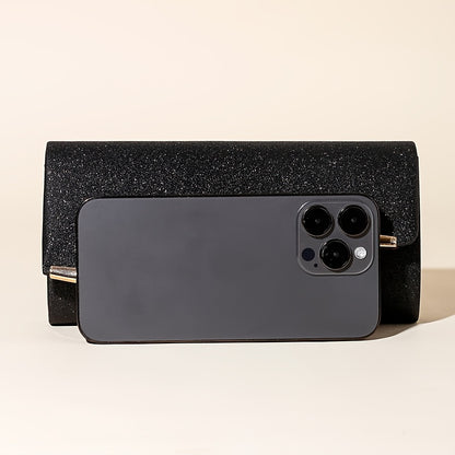 Black & Gold Evening Clutch for Women