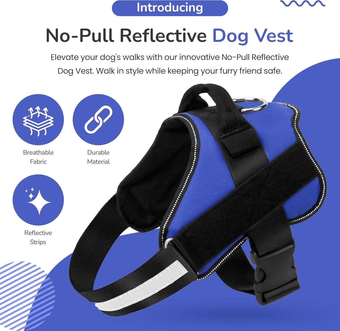 EasyDailyLife™ No Pull Dog Harness Without Patch